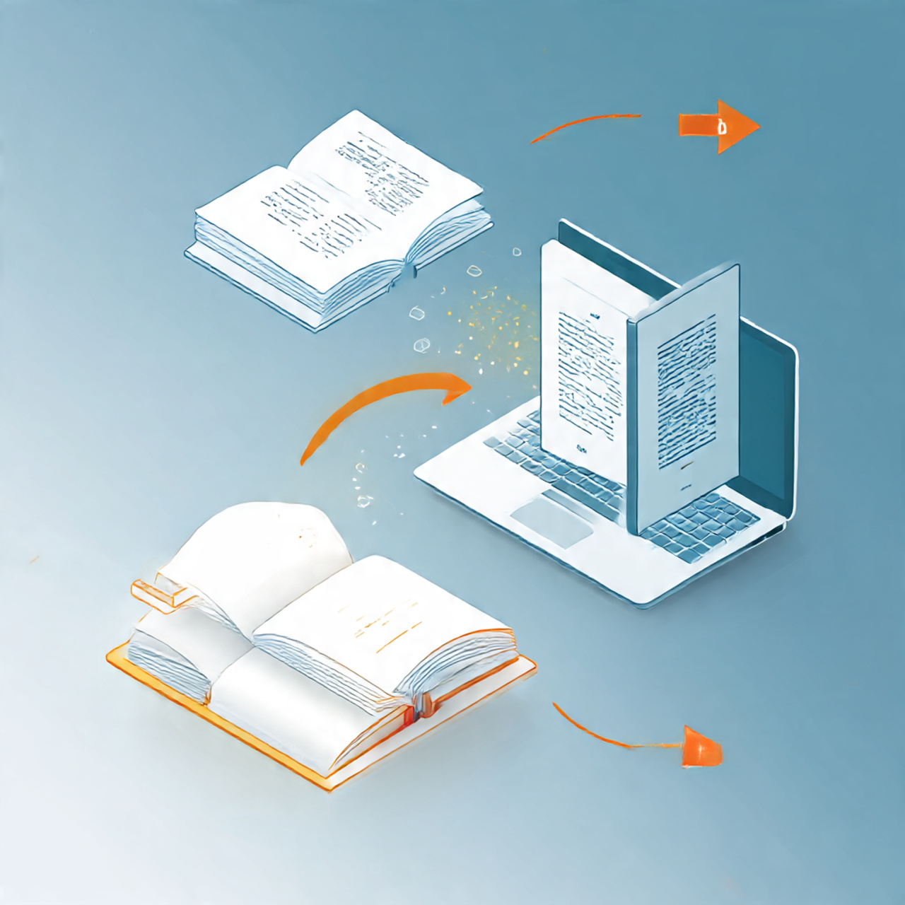 PDF to ebook transformation 